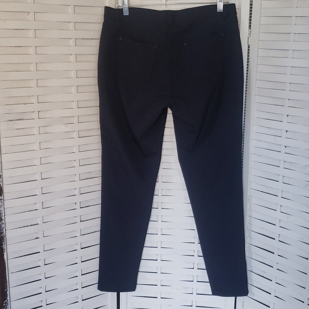Lafayette 148 Mercer new fitted slim leg stretch  Ink color woman pants size 10 - Picture 3 of 6